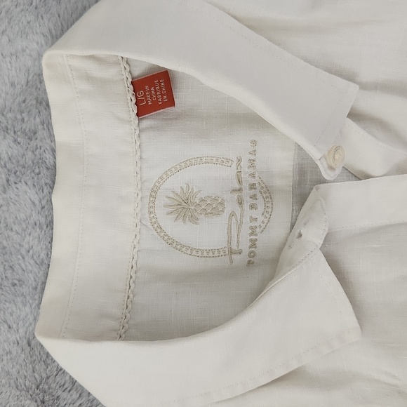 Relax Tommy Bahama linen button-down size large - Picture 3 of 5
